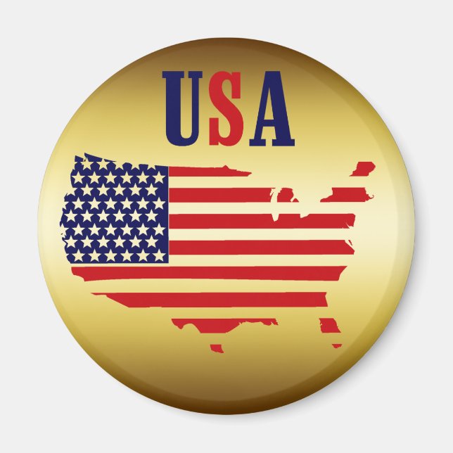 IMÃ DOURADO USA MEDALLION (Frente)
