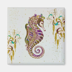 Imã Dourado Verão Rainbow Sea Glitter