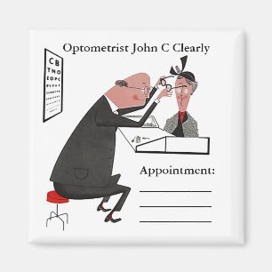 Imã Doutor de olho RETRO nomeação do optometrista do