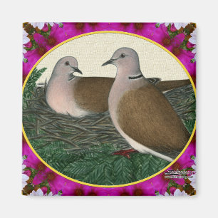Imã Dove Nest e Flores