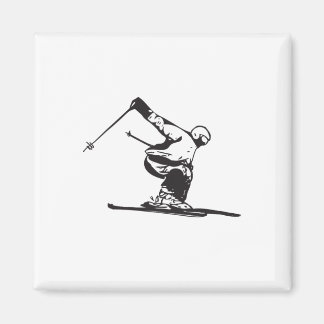 Imã Downhill Skiing Skier 