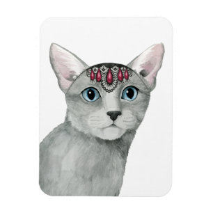 Ímã Downton Cat Bejeweled