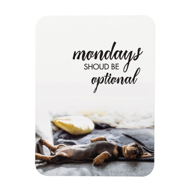 Ímã Dóxi dormindo As segundas-feiras devem ser opciona (Vertical)