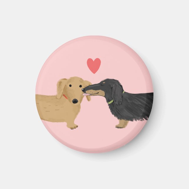 Imã Doxie Beijo com Coração (Frente)