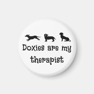 Imã Doxies são meu Terapeuta Cachorrinho Dachshund Fof