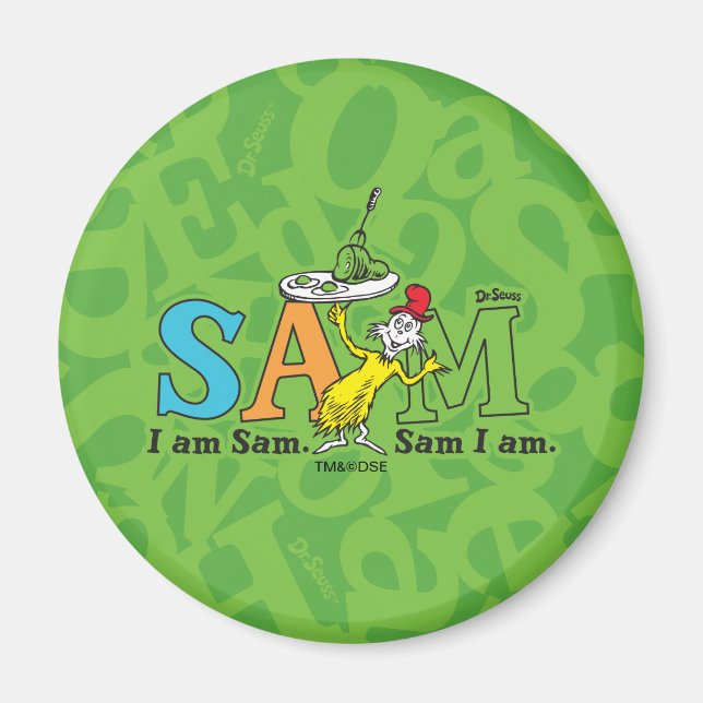 Imã Dr. Seuss | Eu sou Sam. Sam eu sou. (Frente)