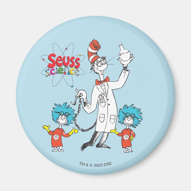 Imã Dr. Seuss | Gato na Ciência do Hat Seuss (Frente)