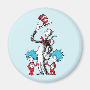 Imã Dr. Seuss Gato no Chapéu, Coisa Um e Coisa Dois
