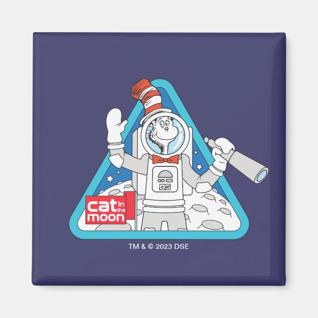 Imã Dr. Seuss | Gato no Gráfico do Espaço Exterior da  (Frente)