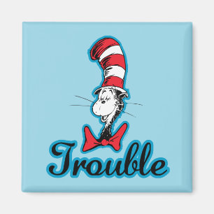Imã Dr. Seuss Gato no Hat Trouble