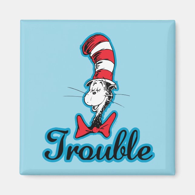 Imã Dr. Seuss | Gato no Hat Trouble (Frente)