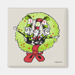 Imã Dr Seuss Grinch Alegria de Natal em Quem-ville