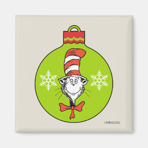 Imã Dr. Seuss Grinch Gato no Chapéu Enfeite