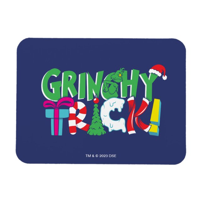 Ímã Dr. Seuss | Grinchy Truque (Horizontal)