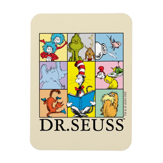 Ímã Dr. Seuss | Histórias em Gráficos (Vertical)