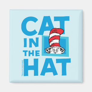 Imã Dr. Seuss Logotipo do Gato no Chapéu