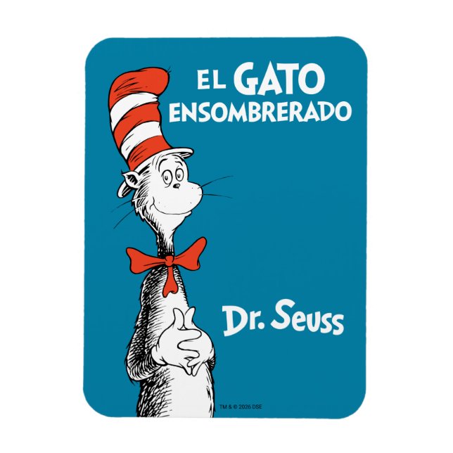 Ímã Dr. Seuss O Gato Ensombrerado (Vertical)