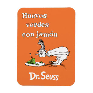 Ímã Dr. Seuss Ovos Verdes e Presunto em Espanhol