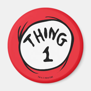 Imã Dr. Seuss Thing 1 Thing 2 - Thing 1