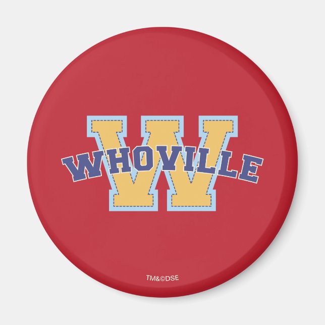 Imã Dr. Seuss | Who-ville Athletic Logo (Frente)