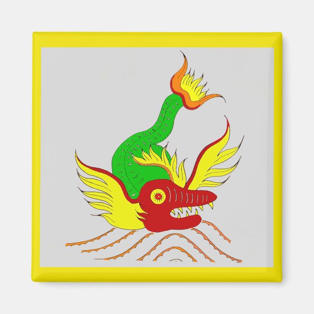 Imã dragão assustador (Frente)