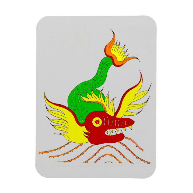 Ímã dragão assustador (Vertical)