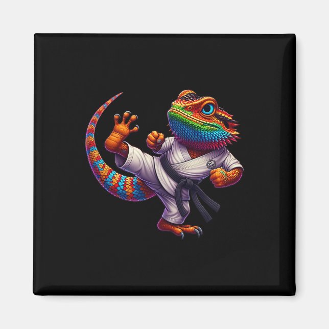 Imã Dragão Barbudo Alto Karate Samurai Ninj (Frente)
