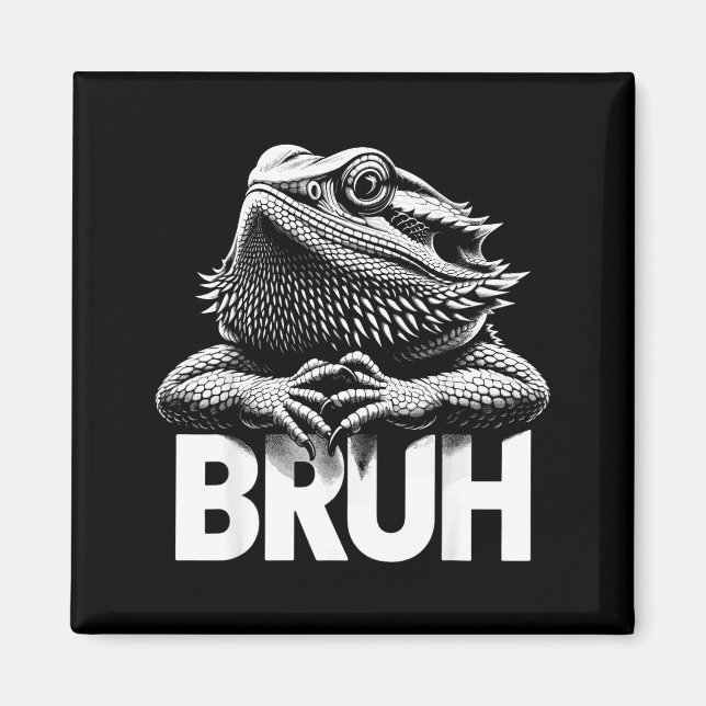 Imã Dragão Barbudo Bruh (Frente)