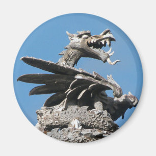 Imã Dragão, câmara municipal Cardiff, Wales, Reino