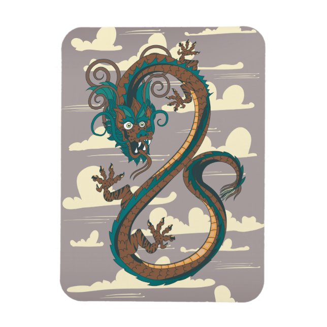 Ímã Dragão Chinês (Vertical)