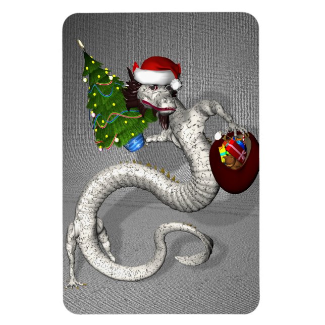 Ímã Dragão cinza (Vertical)