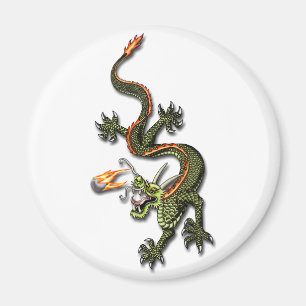 Imã dragão com pérola