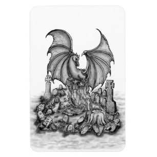 Ímã Dragão com Zombie