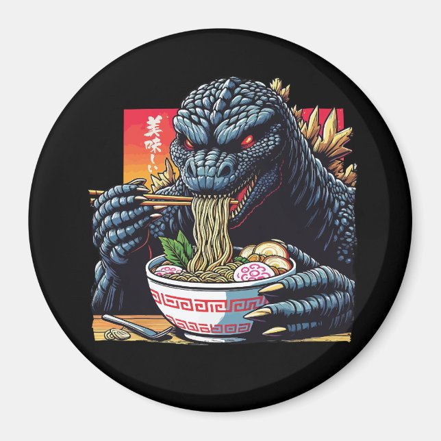 Imã Dragão comendo ramen  (Frente)