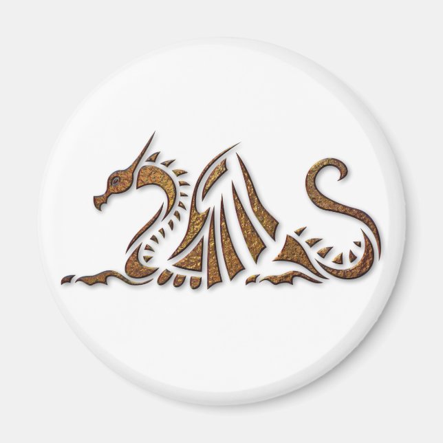 Imã Dragão de Ferrugem Hammered (Frente)