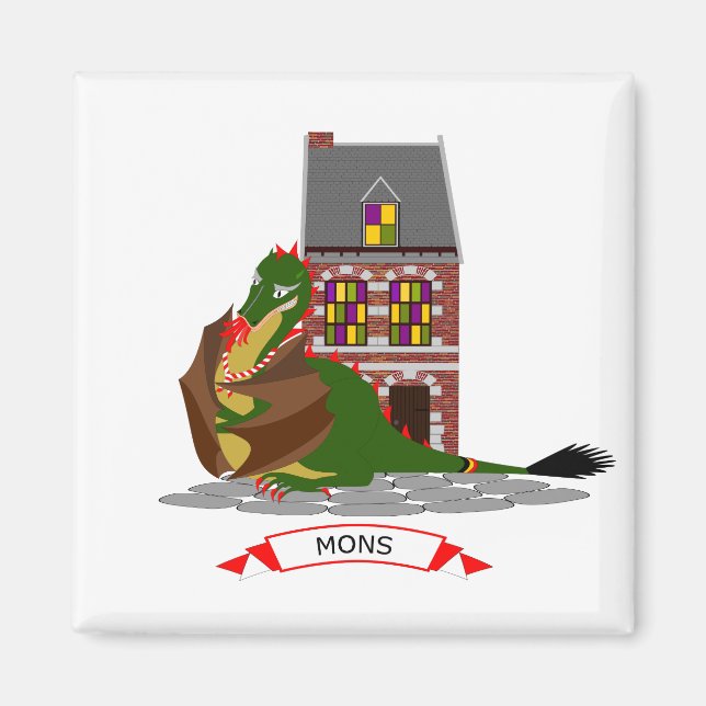 Imã Dragão de Mons, Bélgica (Frente)