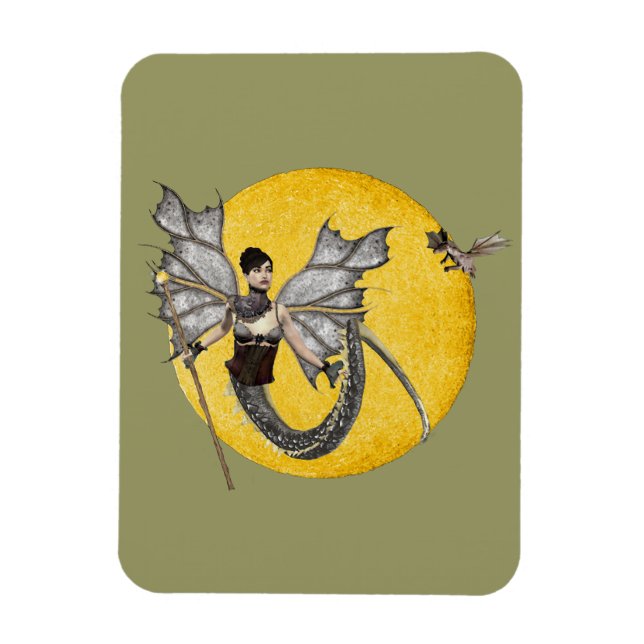 Ímã Dragão Deusa Vinil Magnet (Vertical)