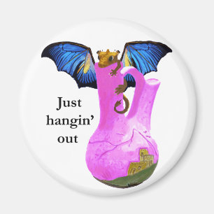 Imã Dragão e vaso