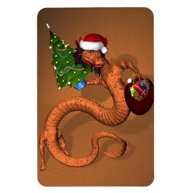 Ímã Dragão Laranja (Vertical)
