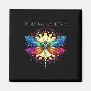 Imã Dragão Libélula Gangsta Espiritual Mandala de Medi