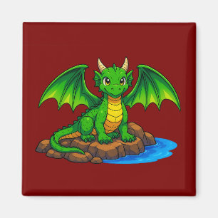 Imã Dragão medieval mágico