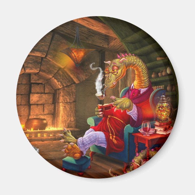 Imã Dragão Quente Pelo Fogo (Frente)