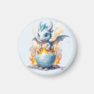 Imã Dragão Recém-Nascido Iceborn Fantasia