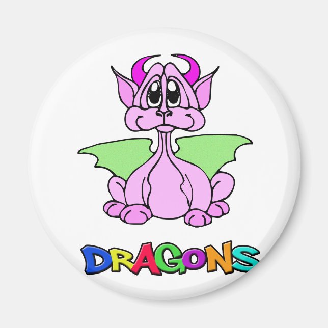 Imã Dragão Rosa (Frente)