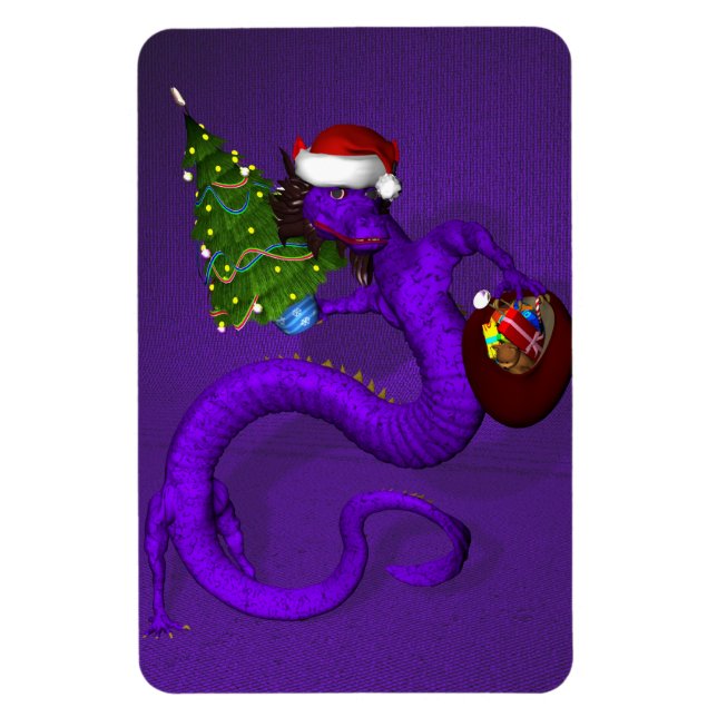 Ímã Dragão Roxo (Vertical)