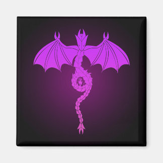 Imã Dragão Serpente Rosa