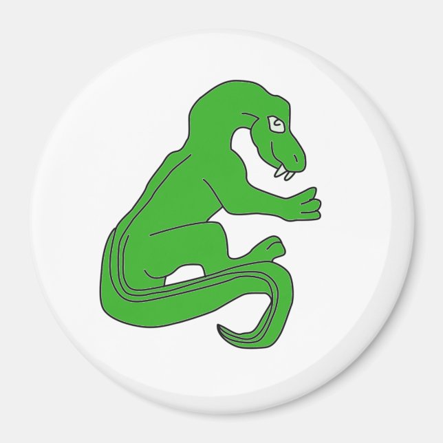 Imã Dragão, verde (Frente)