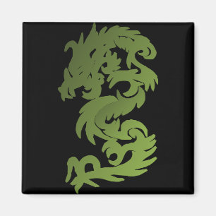 Imã Dragão verde do qui