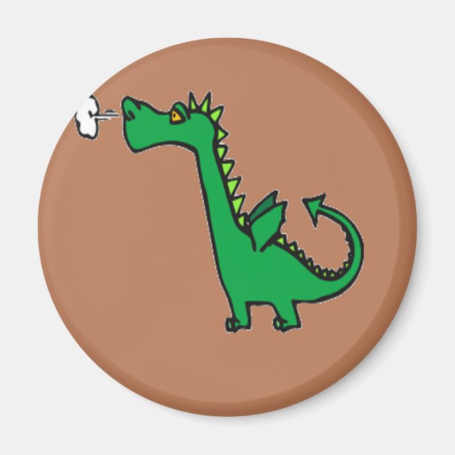 Imã Dragão verde para respirar ar (Frente)