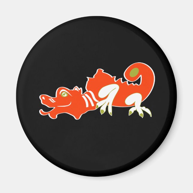 Imã Dragão vermelho (Frente)